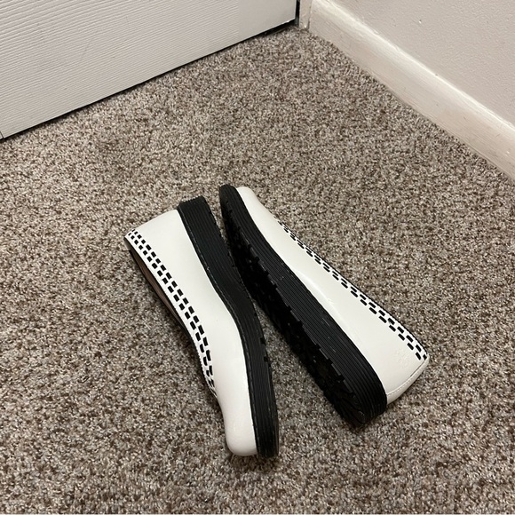 Dr. Martens Black and White Flats with Elegant Trim - Picture 3 of 9
